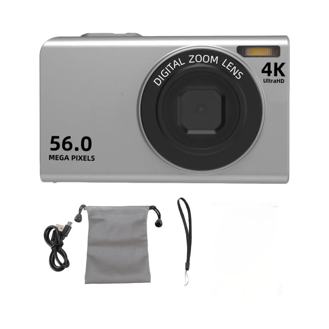 Hot Selling 4K HD Compact Digital Camera Card Style Selfie Photo Device Home Use Travel Daily Recording Gift