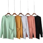 Plus Size Women Sweater Solid Color Slim And Loose Plus Size Women Multi Color Sweater Casual