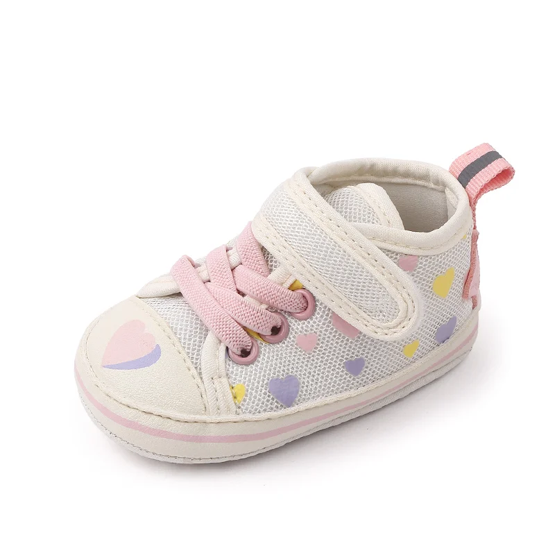 0-12 months infants shoes Indoor soft soled non-slip toddler shoes Breathable mesh top baby shoes factory