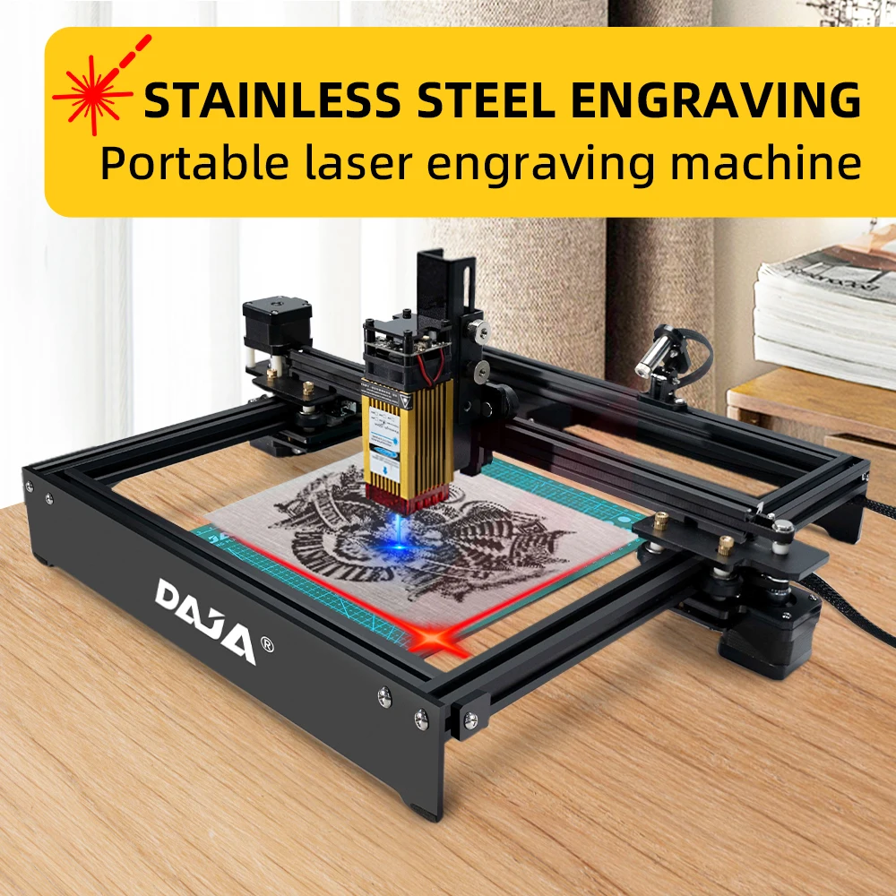 DAJA D3 3W Module Photosensitive Seal for Sri Lanka On Stone Car Number Plate Laser Engraving Machine