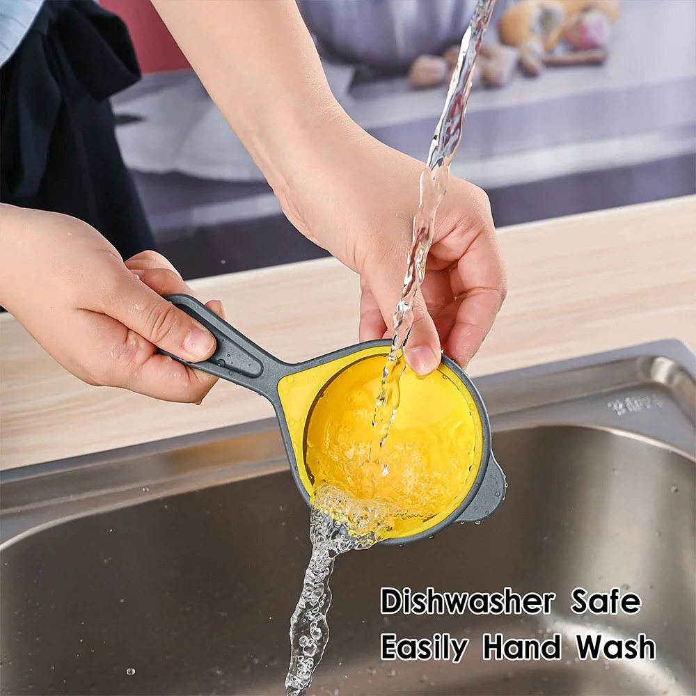 8-Piece Foldable Silicone Measuring Spoon and Cup Set Colorful Kitchen Baking Tools for Baking manufacture