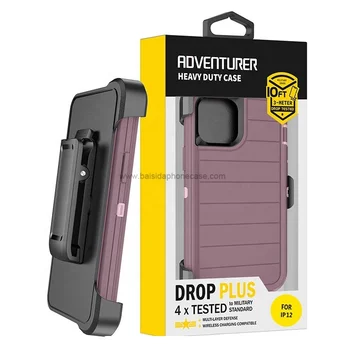 NEW Defender Pro Box Package Belt Clip Holster Stand armor Robot Cell Phone Case for iPhone 16 15 Pro Max 14 13 12 11 Back Cover