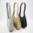 Black Bag 2021 Hot Sale PU Black Leather Classic Ladies Armpit Bag 1 Shoulder Handbag Purse For Women
