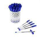 Pen Pen Set Highly Popular Simple Design Blue Cheap Plastic Ball Pen Ballpoint Set