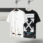 IHJ3656 European And American Couple T-shirts Summer Men's Fashion Print Short-sleeved Tops