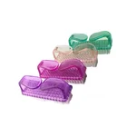 2022 Hot Selling Mini Colorful Translucent Handle Nail Cleaning Brush
