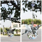 Glass Pendant Hanging Glass Crystals Window Hanging Prism Ornament Butterfly Diy K9 Glass Crystal Suncatcher Pendant