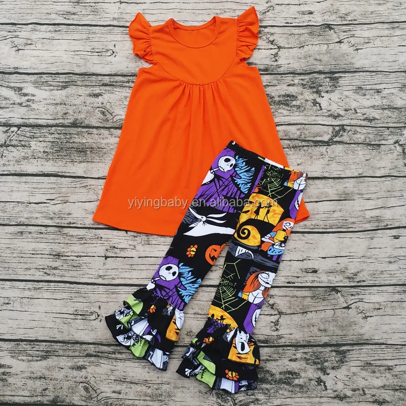 Hot Sale Kids Nightmare Before Christmas Clothes Wholesale Girls