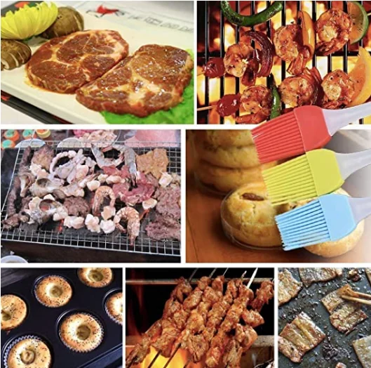 Custom Wholesale Silicone Pastry Brush Silicone Bread Basting Brush BBQ Baking DIY Kitchen Cooking Tools factory