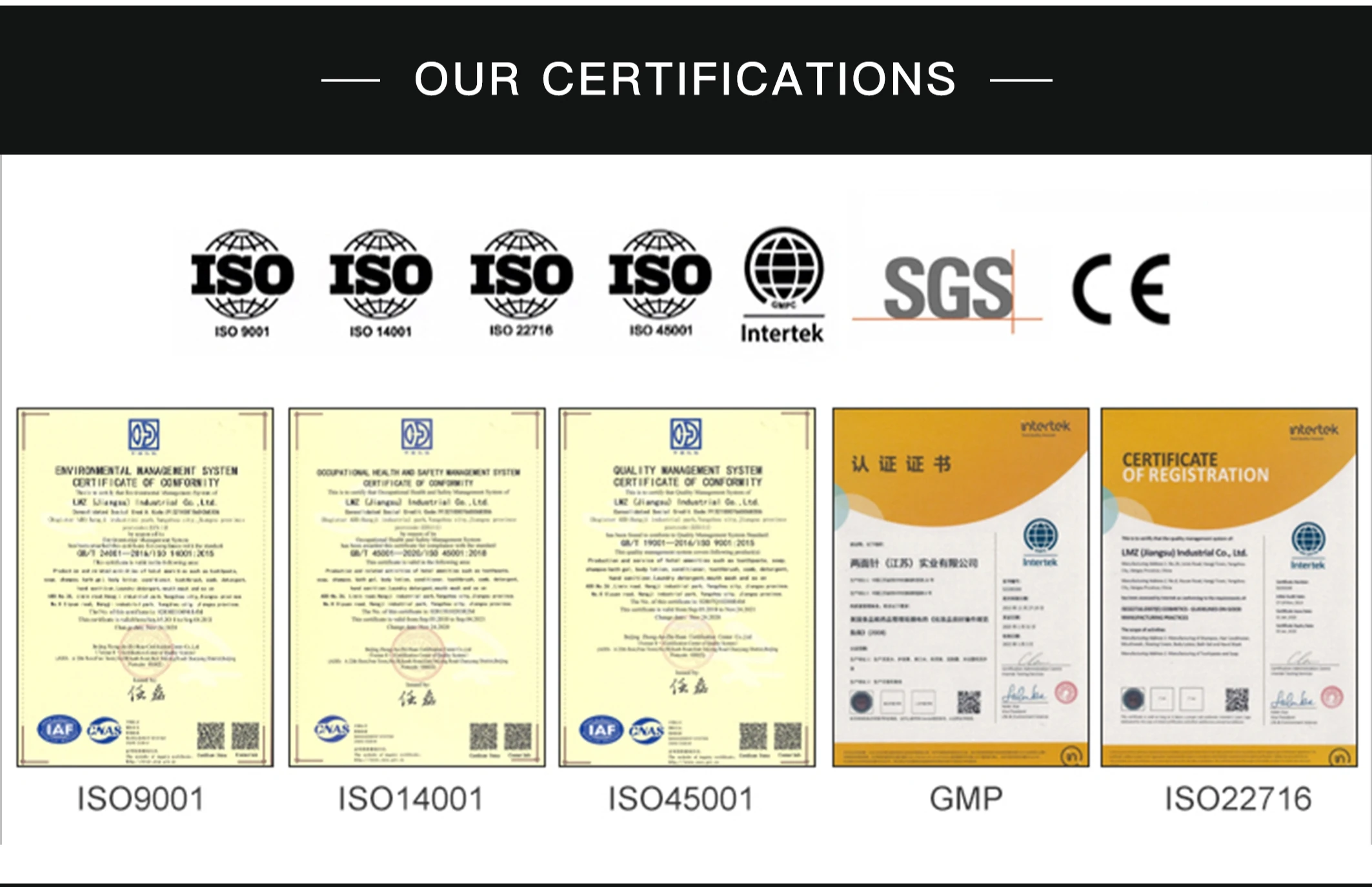 Certifications