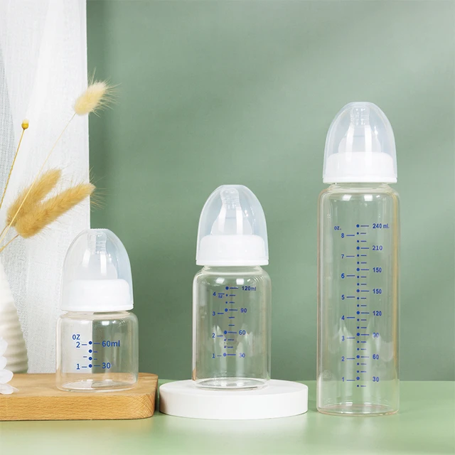 Wholesale Standard BPA Free Baby Feeding Better Glass Bottle For Newborn Baby Set