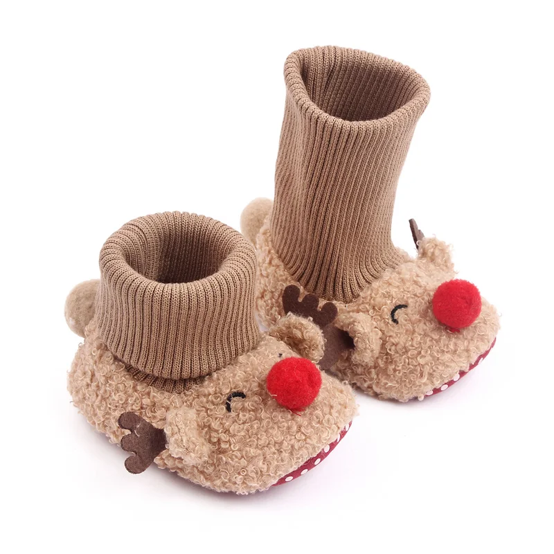 New Arrival 2022 Christmas Style Baby Toddler Infant Newborn Shoes Booties factory