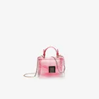 Designer Handbags New Fashion PVC Summer Girl Chain Handbags Clear Jelly Transparent Shoulder Bags