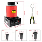 Electric Electric Metal Melting Furnace Gold Silver Melter With 1/2/3KG Graphite Crucible