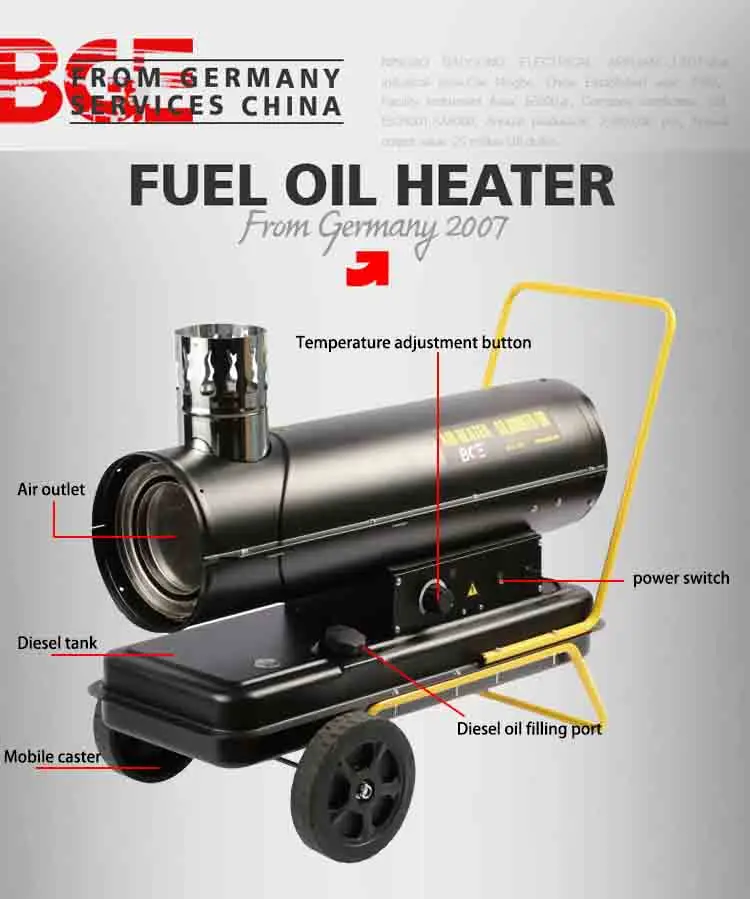 Kerosene Heater, BGE, 20KW, Portable, Stainless - detail 14
