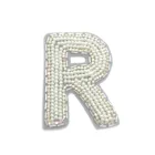 Applique Iron Patches Patches Custom Letter R Rhinestone Beaded Applique Iron On Patches For Clothing