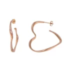 925 Silver Heart Earrings Lilliana 925 Sterling Silver Heart Hoop Earrings For Women 2021 Heart Jewelry