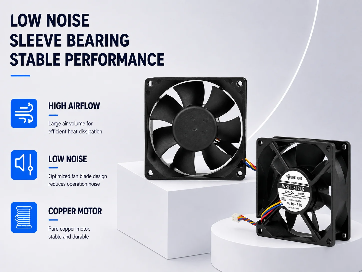 Axial Flow Fan, WKH, 0812LS, 12V, 24V - detail 10