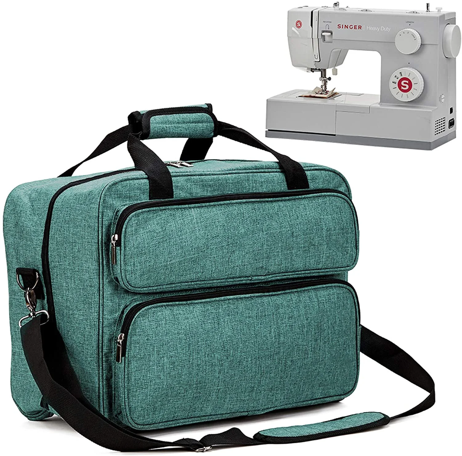Xgood Sewing Machine Carrying Bag Sewing Machine Carrying Case with Shoulder Universal Tote Bags for Sewing Machines Accessories 