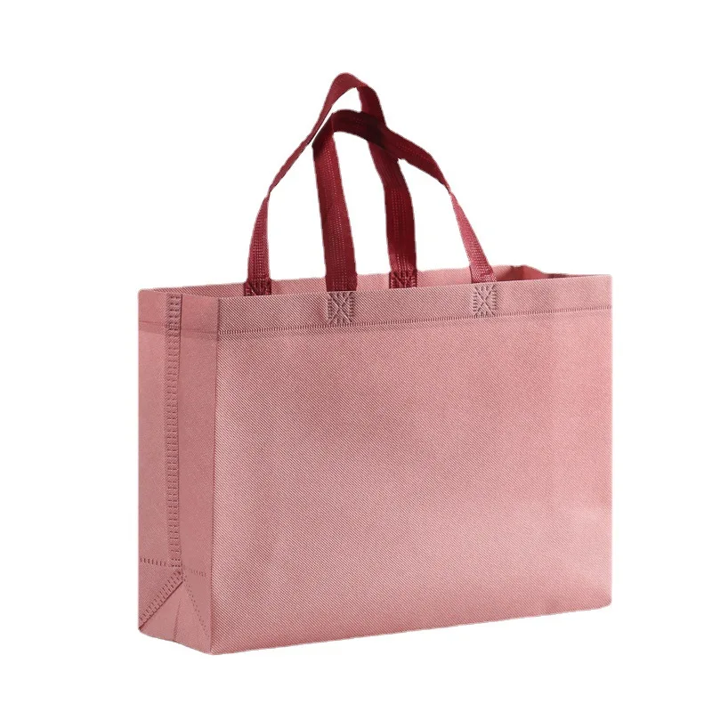 In Stock Eco-friendly Tote Bag Foldable Shopping Non-Woven Packing Bag Large Grocery Bags Convenient Storage Cloth supplier