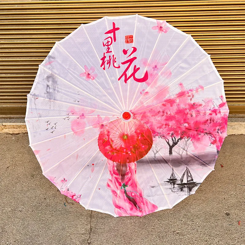 DD1512  Oiled Paper Umbrella Decorations Women Rainproof Silk Handmade Chinese Classical Dance Parasol