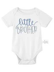 Letter embroidered logo infant jumpsuit Short Sleeve solid color newborn pajamas Wholesale custom baby boy girl romper