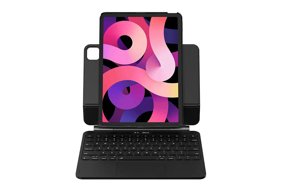 product detachable magnetic versatile keyboard folio case portrait landscape 6 rows keys for ipad air 11 pro 13 2025 usb c fast charging-4