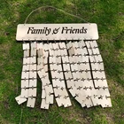 Friends DIY Wood Birthday Reminder Board Hanging Plaque Sign Family And Friends Calendar