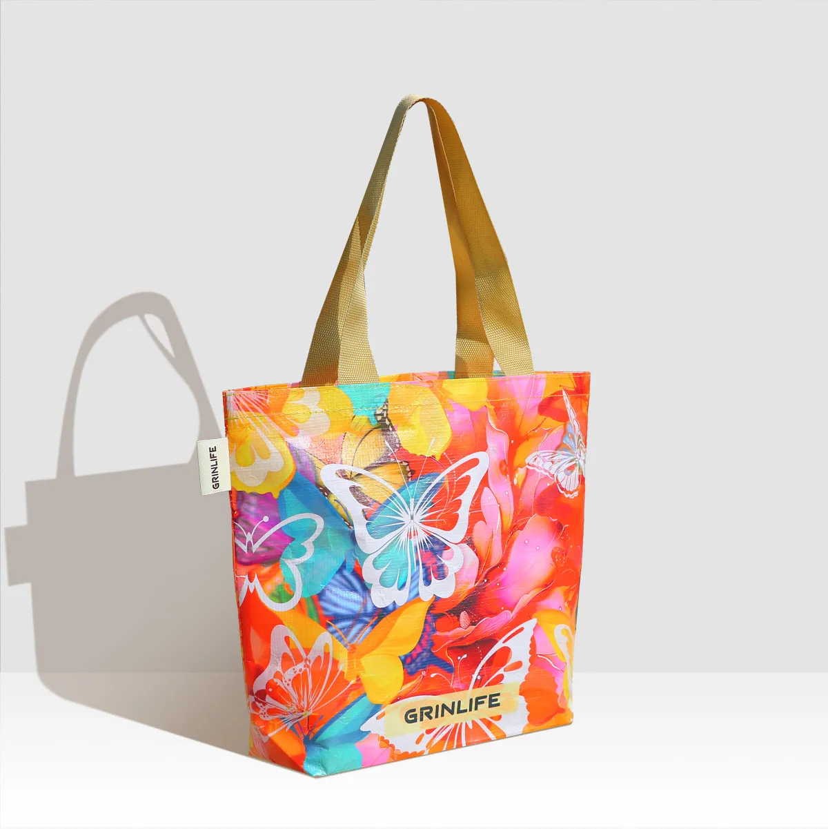 Custom lamination printed durable reusable pp woven tote bag exhibition supermarket waterproof shopping bag Custom lamination printed durable reusable pp woven tote bag exhibition supermarket waterproof shopping bag