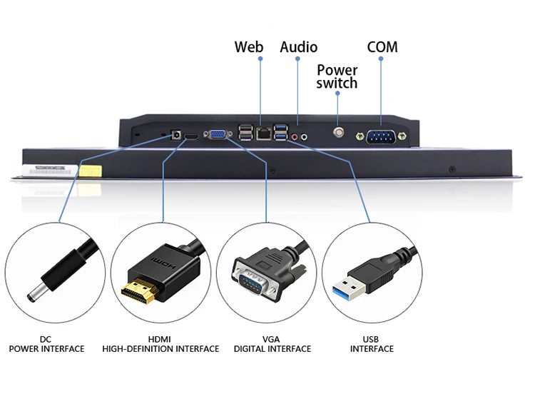 21.5 Inch Industrial Tablet PC with 10 Points Capacitive Touch Screen and 7/24 Working All in One Panel PC