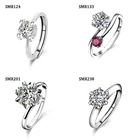Ring Rings Starsgem High Quality Fine Jewelry 1 Carat White Round Brilliant Cut Moissanite 925 Silver Ring