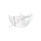 Stone Natural Shell Stone Half Moon Shape Wholesale Gemstone