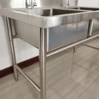 Equipment For Kitchen Use Stainless Steel Double Bowl Sink Commercial Kitchen Equipment