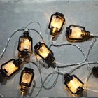 String Solar Outdoor String Light 2V 60MA Outdoor Bulb String Led Solar Wall Light
