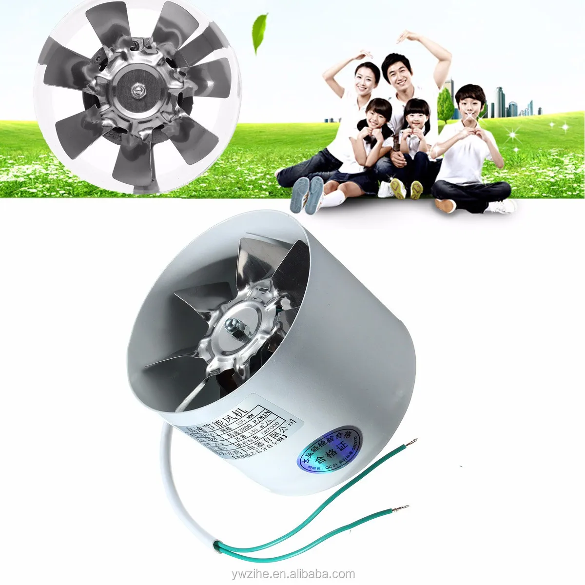 Duct Booster Vent Fan, 220V, 20W, Inline - detail 2