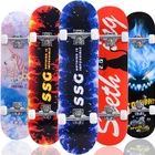 Maple 31 Inch Skateboard Road Adult Brush Street Maple Four-wheel Beginner Double Rocker 3108 Concave Plate