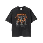 T-shirt Custom Graphic Printing T-Shirt Unisex 100% Cotton Vintage Washed Plus Size Men's T-Shirt