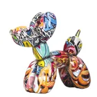 Art Resin Crafts Dog Statue Jeff Koons Balloon Dog Sculpture Art Exhibition Souvenir Home Accessories
