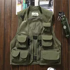 Vest Summer Outdoor Men's Mesh Brand Multi-pocket Photography Vest Fishing Volunteer Vest Thin