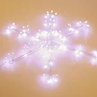 White String Superior Quality Snowflake Firework Shape Warm White Led Holiday String Light Garden Decoration