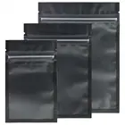 Clear Zip Bag Assorted Sizes Matte Clear Black Zip Lock PE Plastic Flat Ziplock Bag For Package