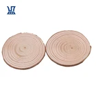 Craft BQLZR DIY 3inch Pine Unfinished Natural Wood Slices Pieces Craft Ornaments For Home Decoration