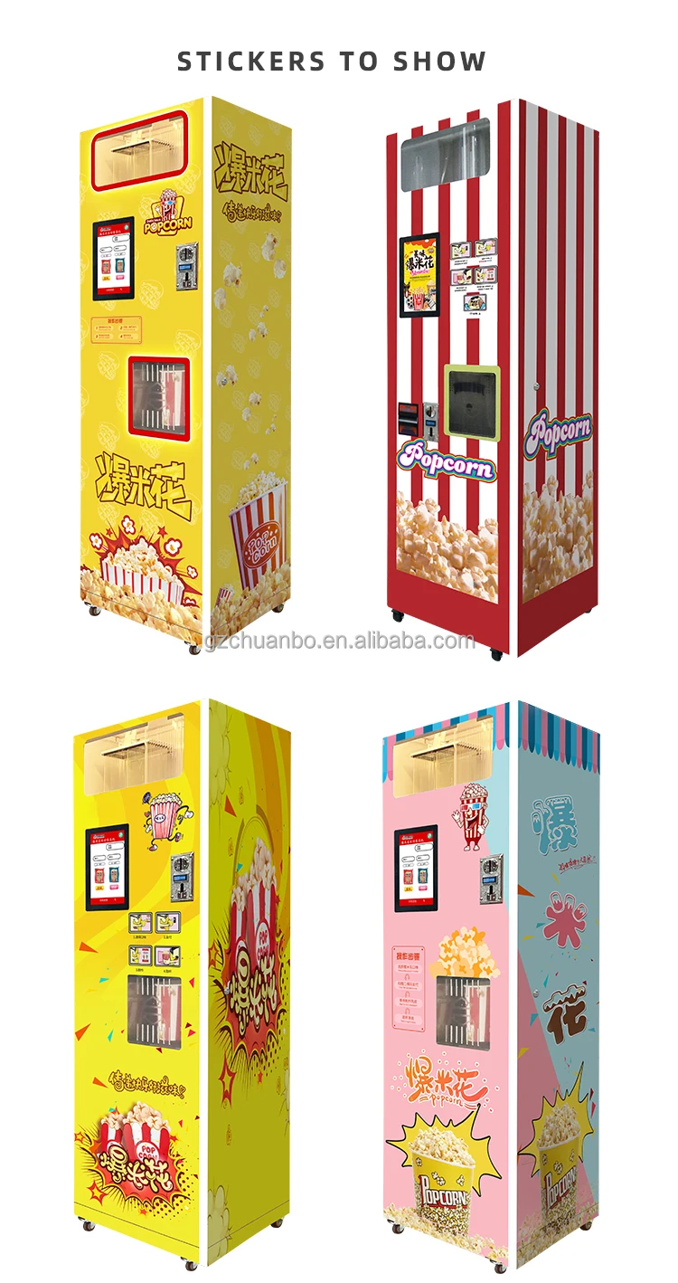 New Popcorn Vending Machine Delicious Health Popcorn Making Fun