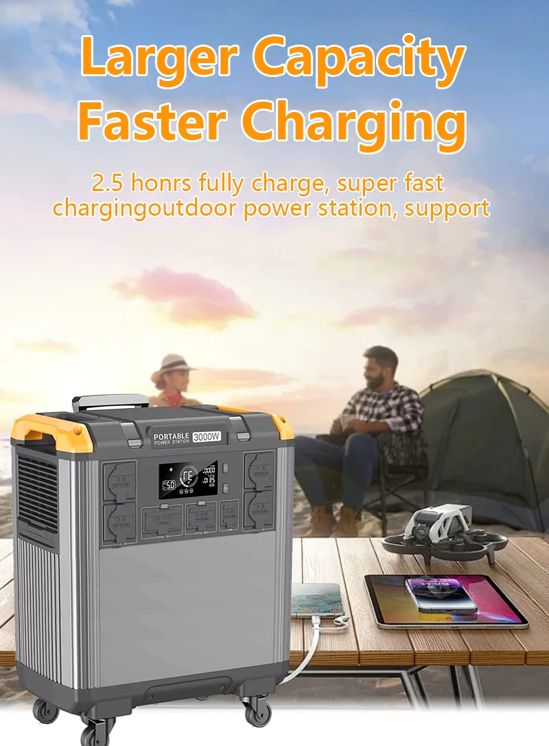 HP 5000W Portable Power Station 220V Solar Generator for Camping Automotive & Car Manufactured Battery Sale manufacture