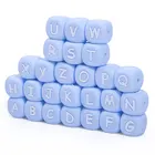 Wholesale Beads Wholesale Food Grade Round 15mm 19mm Chew Teething Letter Bpa Free 12mm Silicone Beads