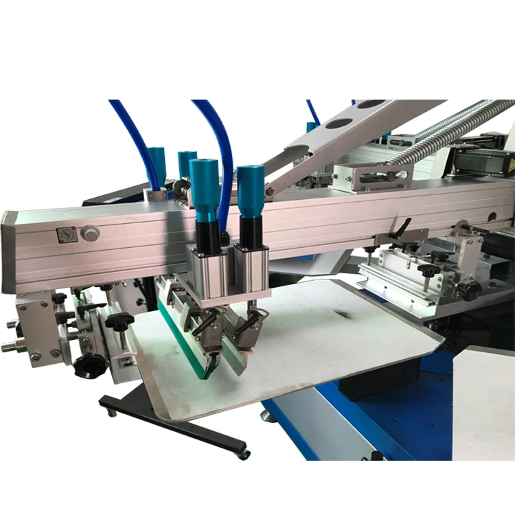 product 1 color automatic carousel silk screen printing machine for t shirts cloths textil garment-14