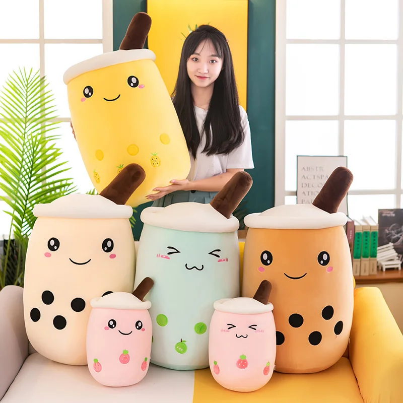 High Quality Lovely Boba Tea Plush Toy Custom Cute Plush Boba Tea Pillow Toy For Children, Adults and Boba Lovers
