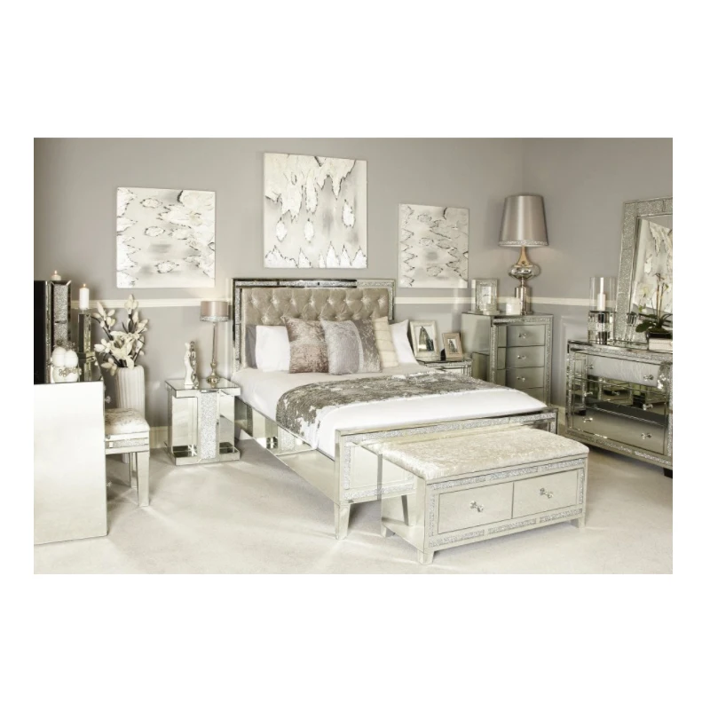 Luxury Cheap Price Mirrored Furniture 