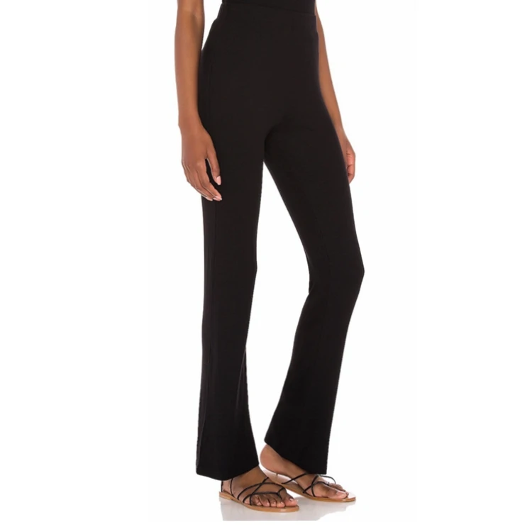 High Quality Solid Black Casual Slim 