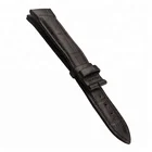 Leather Adjustable Strap Black 22mm Genuine Leather Adjustable Strap